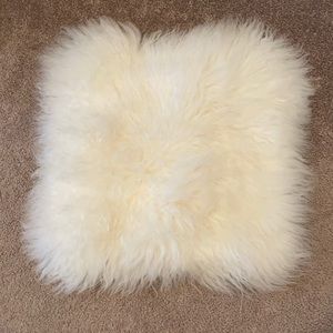 West Elm Mongolian Lamb Pillow Cover 16x16